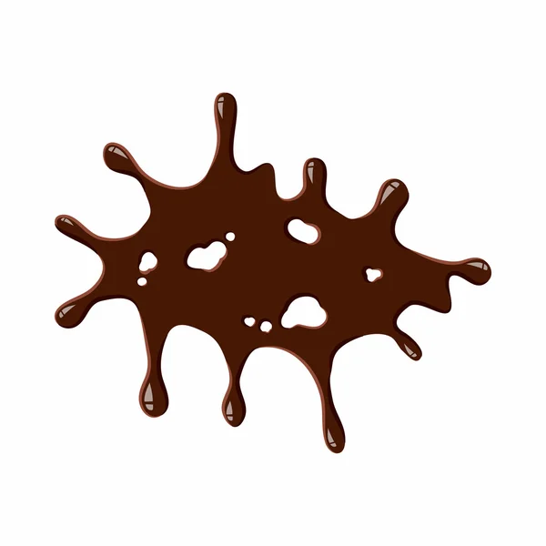 Großer Fleck Schokoladen-Ikone — Stockvektor