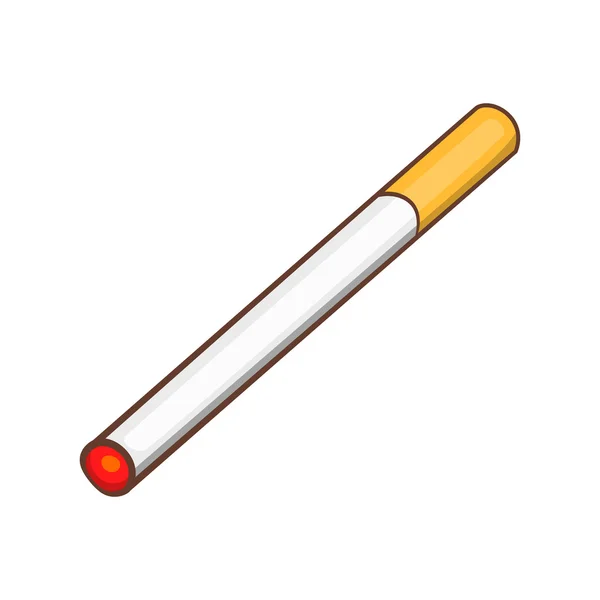 Icono de cigarrillo, estilo de dibujos animados — Vector de stock