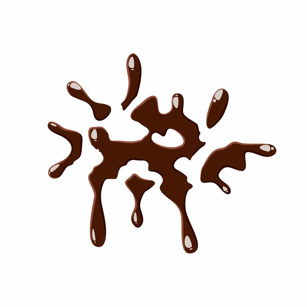 Gotas de ícone de chocolate —  Vetores de Stock