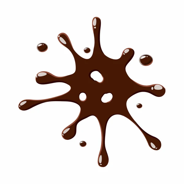 Plats av mörk choklad ikonen — Stock vektor
