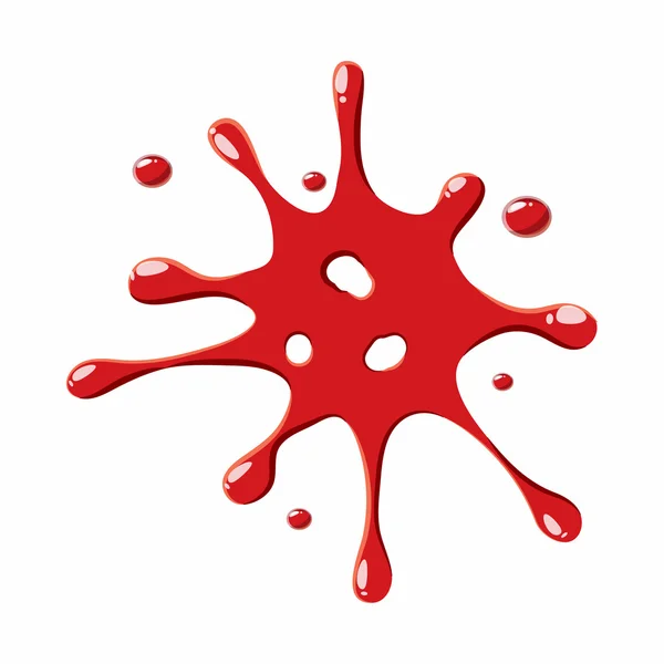 精致的红色血图标 — 图库矢量图片
