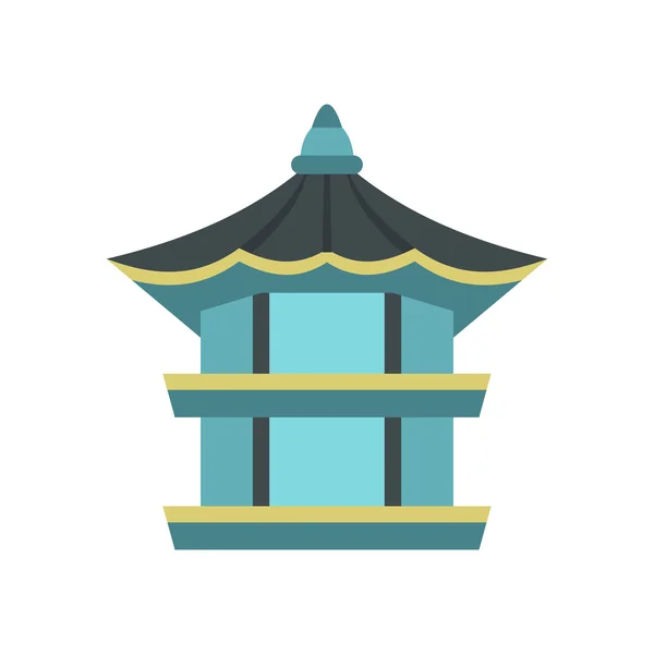 Pavilhão hexagonal, ícone da Coreia do Sul — Vetor de Stock