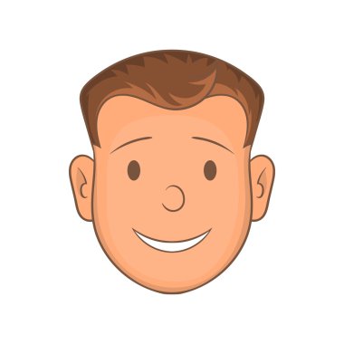 Erkek yüz simgesi, karikatür tarzı