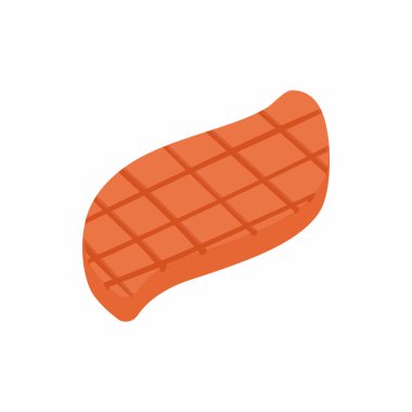 Biftek simgesi, izometrik 3d stili