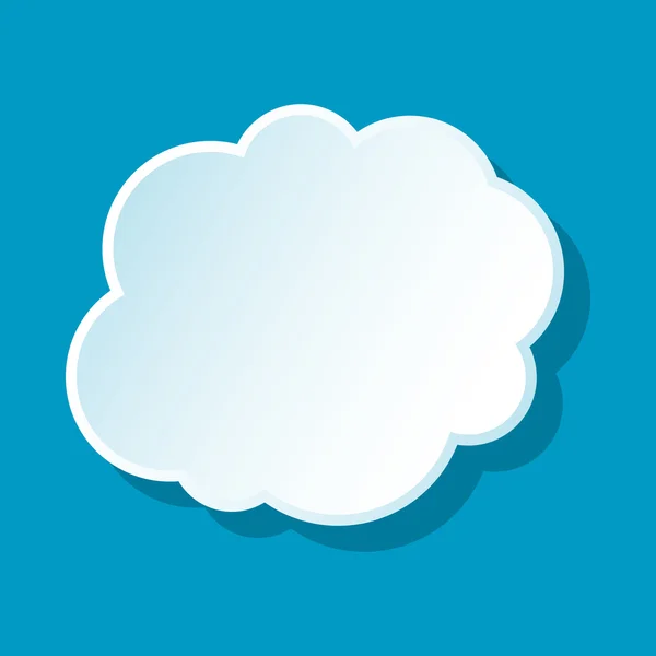 Cloud op het pictogram van de hemel — Stockvector