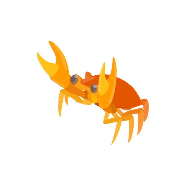 Krabben-Ikone, Zeichentrickstil — Stockvektor