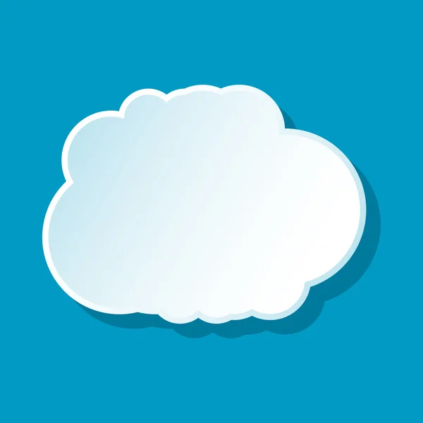 Cumulus wolk pictogram — Stockvector