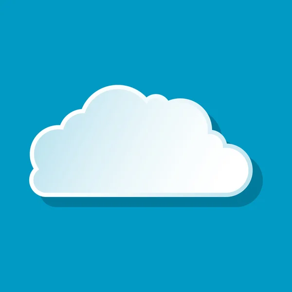 Himmelska cloud-ikonen — Stock vektor