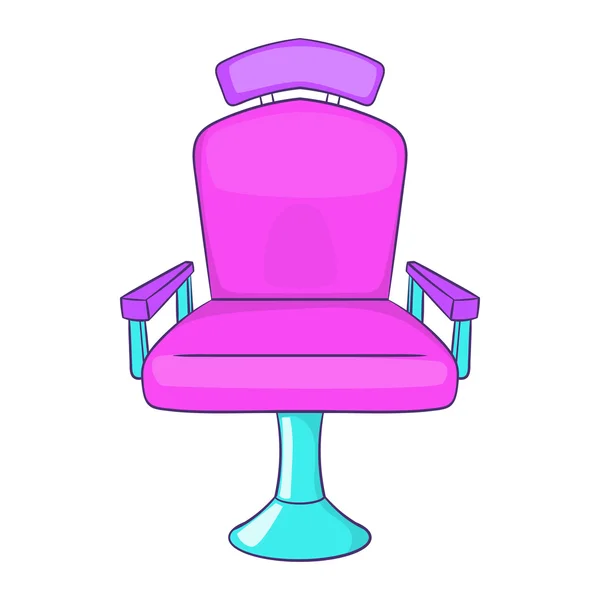 Icône de chaise de coiffeur, style dessin animé — Image vectorielle