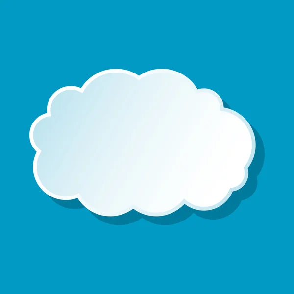 Pluizige wolk pictogram — Stockvector