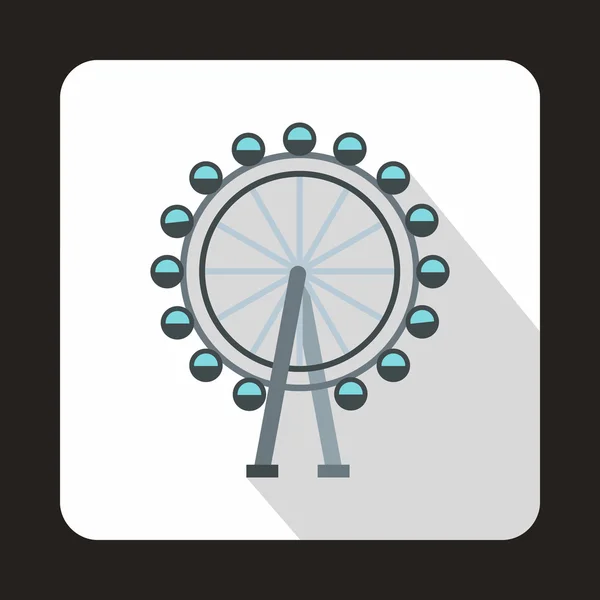 Pariserhjul ikon, platt stil — Stock vektor