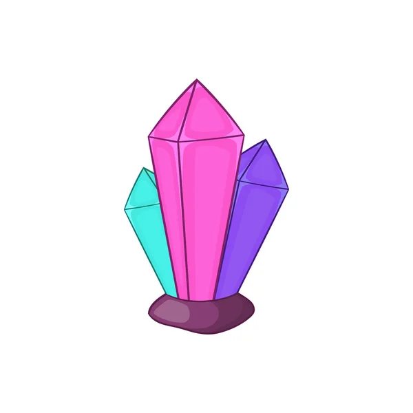 Icono de diamantes, estilo de dibujos animados — Vector de stock