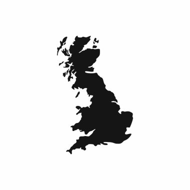 Büyük Britanya'nın simgesi, basit stil Haritası