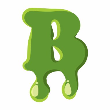 Yeşil Çamur yapılan B harfi