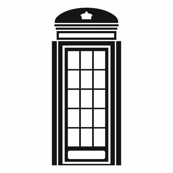 Значок телефонной будки, простой стиль — стоковый вектор