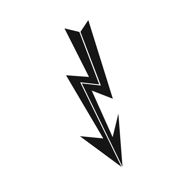 Arrow lightning icon, simple style — Stock Vector