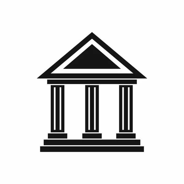 Colonnade pictogram, eenvoudige stijl — Stockvector