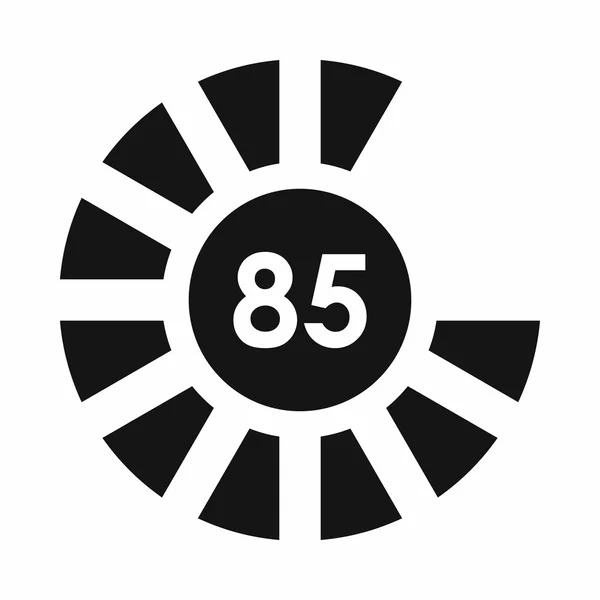 Signo 85 icono de carga, estilo simple — Archivo Imágenes Vectoriales