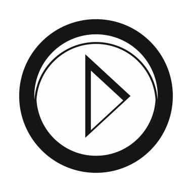 İmleç sağa daire simgesi, basit tarzı