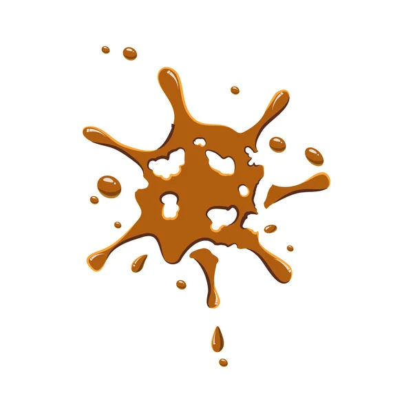 Kleine vlek van karamel pictogram — Stockvector