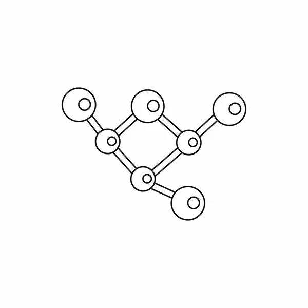 Εικονίδιο μόριο δομή, στυλ διάρθρωσης — Διανυσματικό Αρχείο