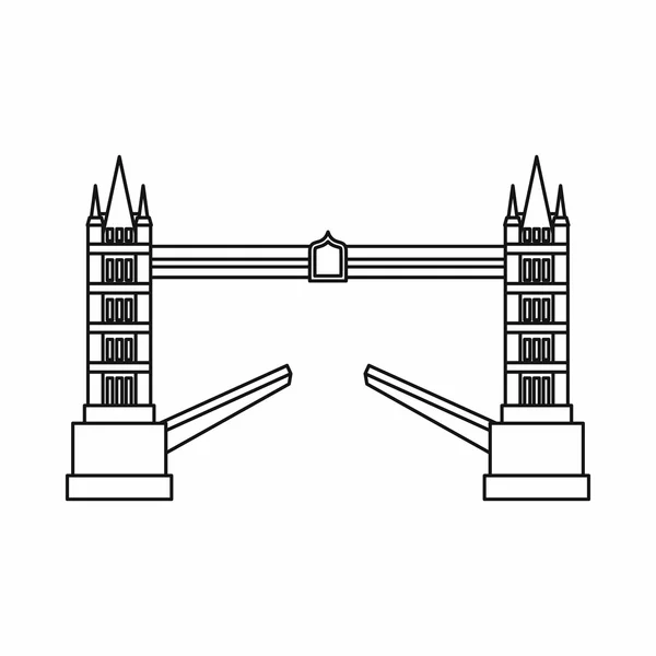 Иконка Тауэрского моста — стоковый вектор