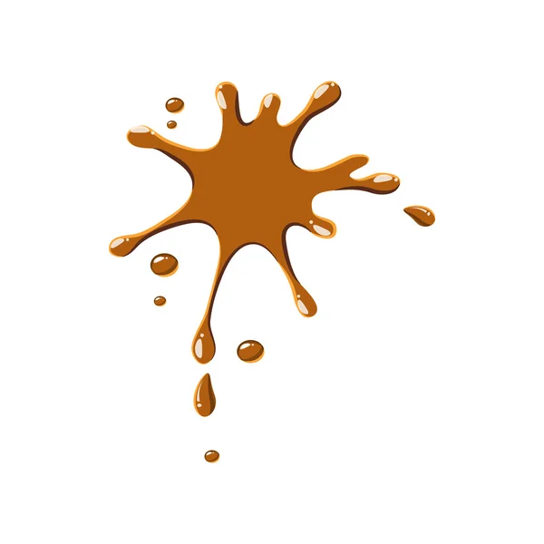 棕色滴的焦糖图标 — 图库矢量图片