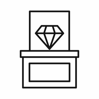 Anahat stili bir kaide simgesine elmas