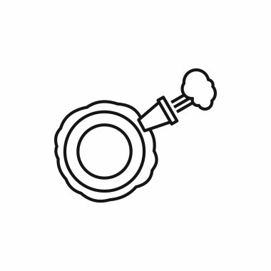 Osuruk yastığı simgesi. Anahat stili