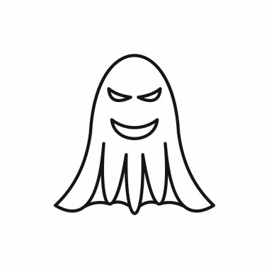Hayalet simgesi anahat tarzı