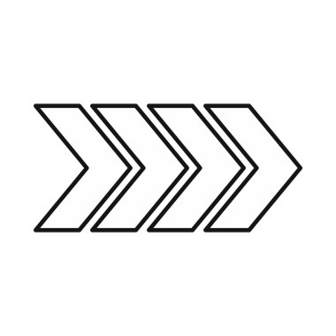 Sol modern ok simgesi, anahat stili