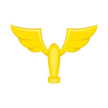 Kanatlar kutsal kişilerin resmi, karikatür tarzı ile kazanan Kupası