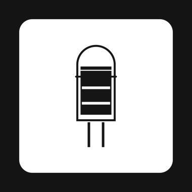 Sokak simgesi, basit tarzı için çöp kutusu