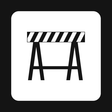 Yasaklayıcı işareti simgesi, basit tarzı