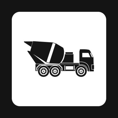 Kamyon Beton karıştırıcı simgesini, basit tarzı