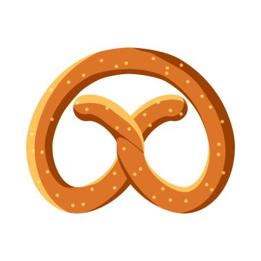 Oktoberfest simgesi, karikatür tarzı için simit