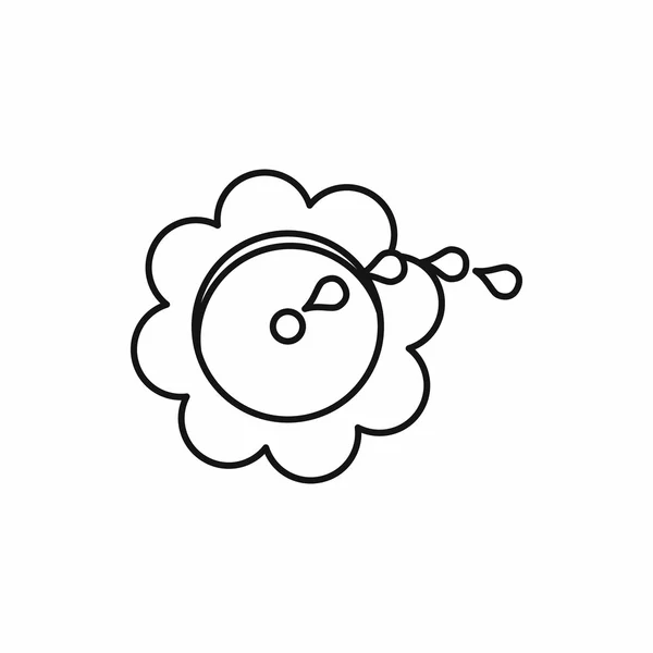 Flower spinkler icon, outline style — Stock Vector