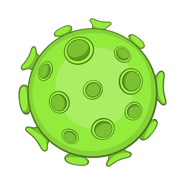 Bacterias o virus icono, estilo de dibujos animados — Vector de stock