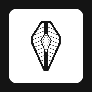 Desen simgesi, basit tarzı kalkan