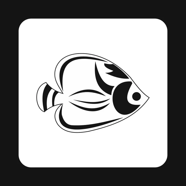 Ícone de tang de peixe, estilo simples — Vetor de Stock