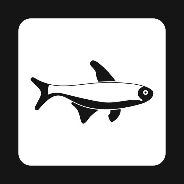 Ícone de peixe de truta, estilo simples —  Vetores de Stock
