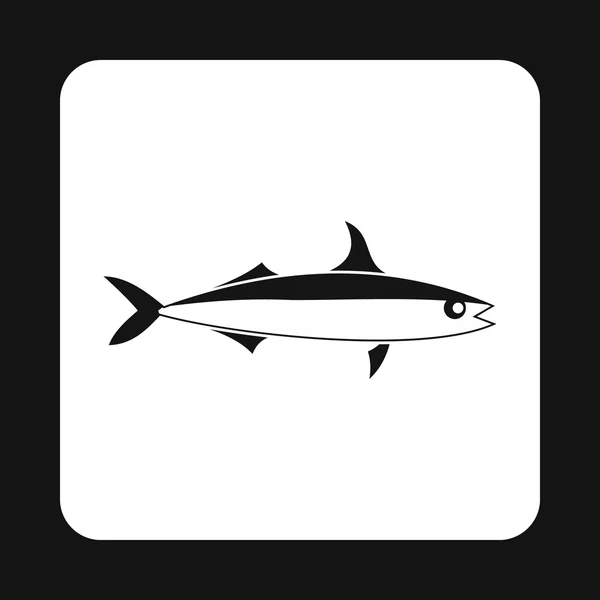 Ícone de peixe derreter, estilo simples — Vetor de Stock