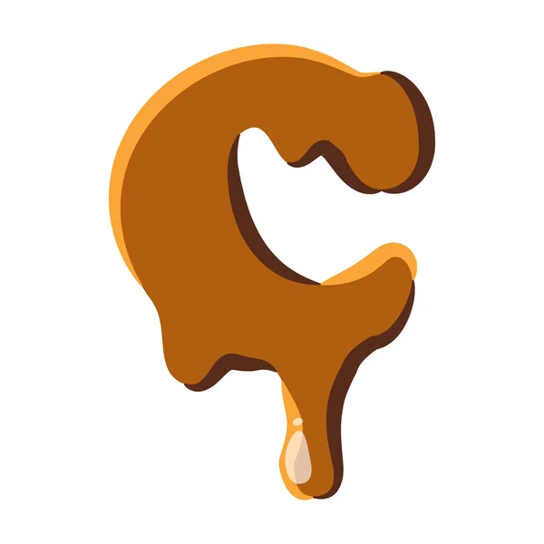 Letra C del icono de caramelo — Archivo Imágenes Vectoriales