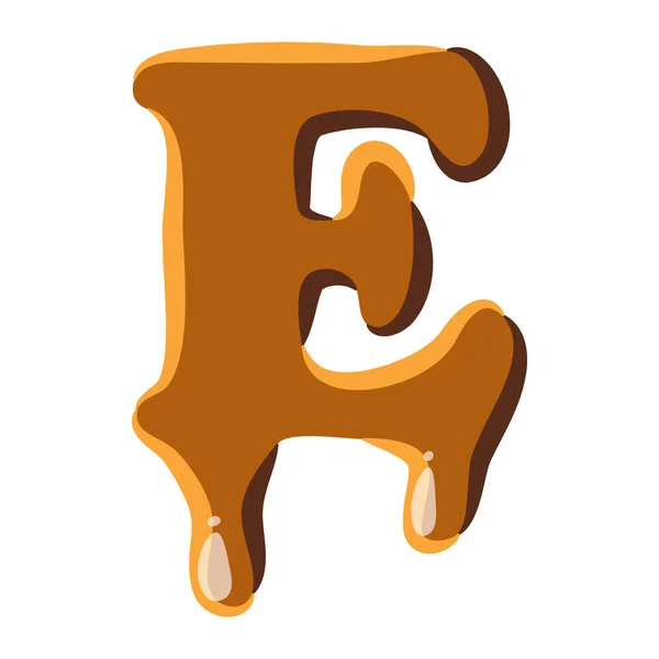 Letra E del icono de caramelo — Archivo Imágenes Vectoriales