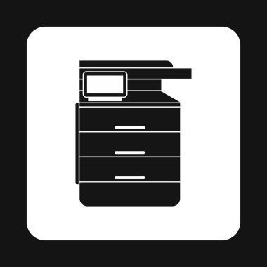 Multipurpose device, fax, copier and scanner icon clipart
