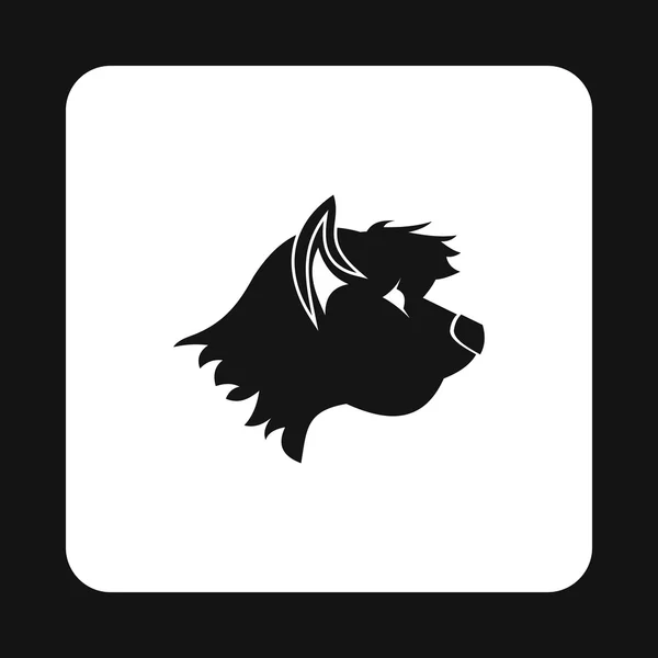 Icône de chien Terrier, style simple — Image vectorielle