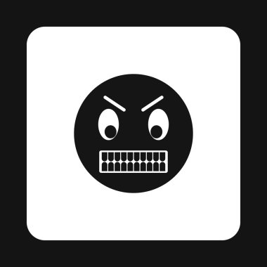 Öfke kutsal kişilerin resmi, basit tarzı ifade