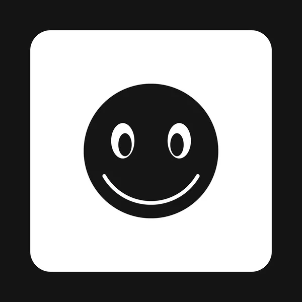 Usmívající se emotikon, jednoduchý styl — Stockový vektor