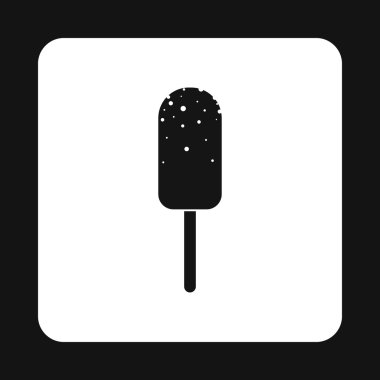 Çikolatalı dondurma simgesi, basit tarzı