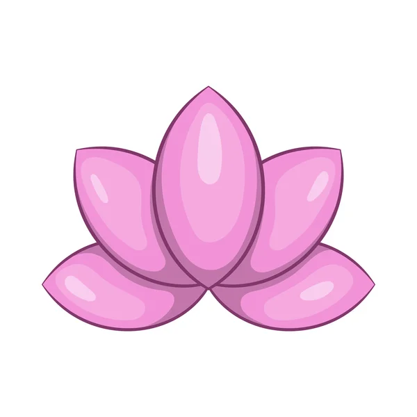 Icône fleur de lotus, style dessin animé — Image vectorielle